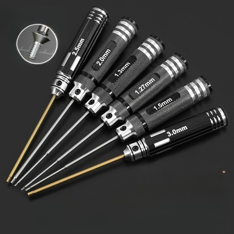 Rc Hobby Tool Kit - Zestaw wkrętaków sześciokątnych HSS/TiCN, metryczny, ultra