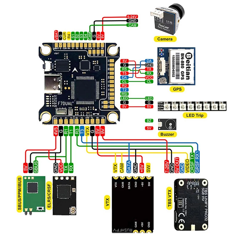 Kontroler lotu AOCODA-RC F7 F7 – Betaflight Fc F7 recenzja i cena