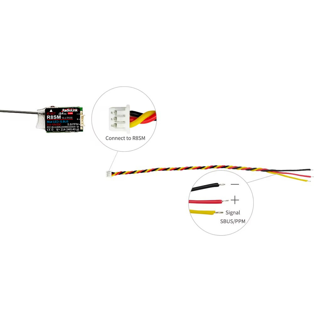 RadioLink R8SM 8-kanałowy 2.4G – Receiver Sbus 8Ch recenzja i cena