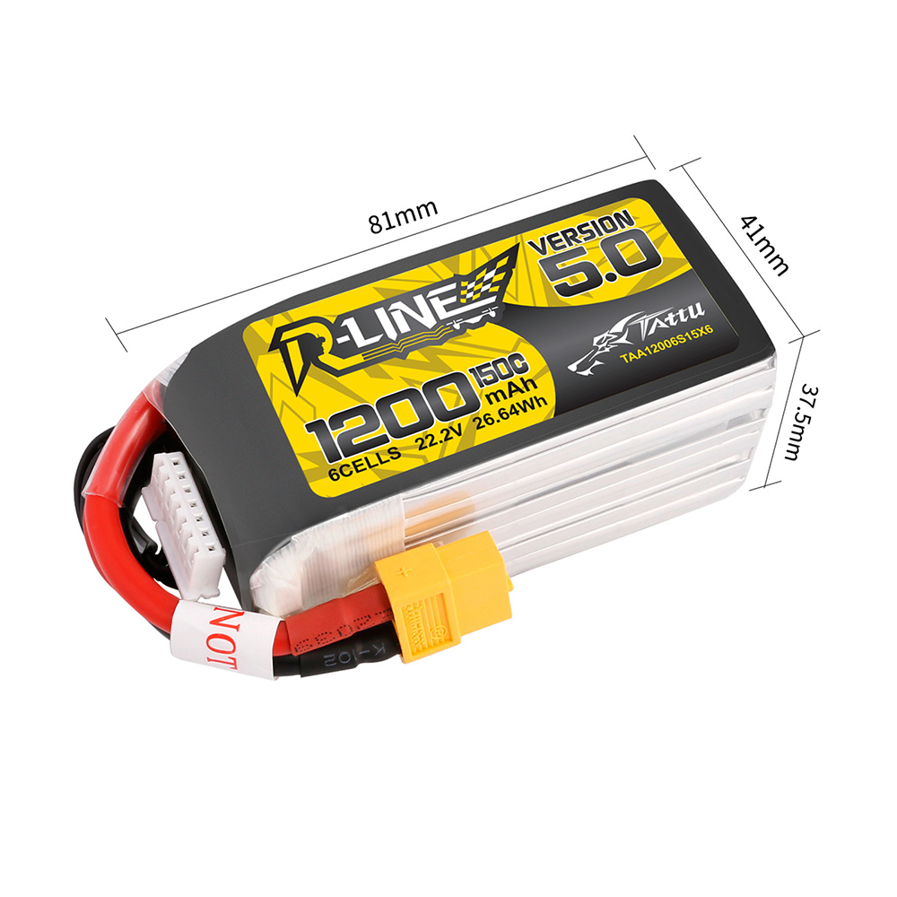 TATTU R-LINE 5.0 22.2V 1200mAh – Rc Hobby Line recenzja i cena